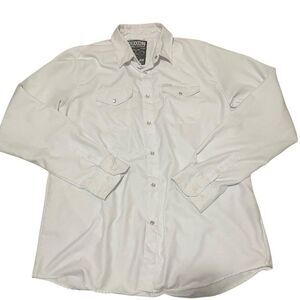 Dixxon Flannel Co Shirt The Inlaw Pearl Snap Long Sleeve White Men's Sz XLT